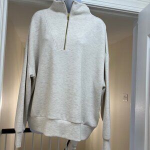 Varley Half-Zip Pullover – NWT – Size L – Ivory – $100 (Retail $148)
